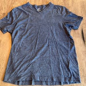 Blue V Neck Tee
